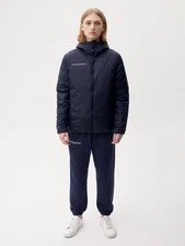 Pangaia FLWRDWN Navy Blue Jacket - Unisex L