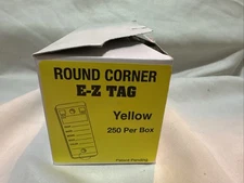 Car Dealer Key Tags (versa tag style from E-Z Line) Yellow Color Self Laminating