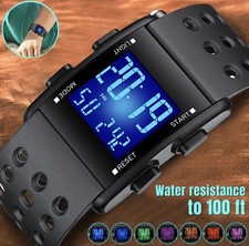 Men LED Digital Sports Watch Military Tactical Waterproof WristWatch Backlight