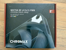 Noctua NF-A12x15 PWM chromax.Black.swap, Premium Quiet Slim Fan, 4-Pin 120mm