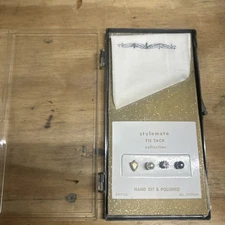 Vintage Stylemate Tie Tack Collection RN17156 Never Used