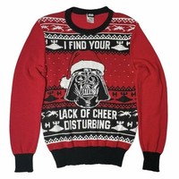 Star Wars Darth Vader HäSslicher Weihnachts Pullover Rot