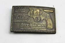 Brass Polish Armed Guard Marksman OF the Year Awarded 1947 Belt Buckle