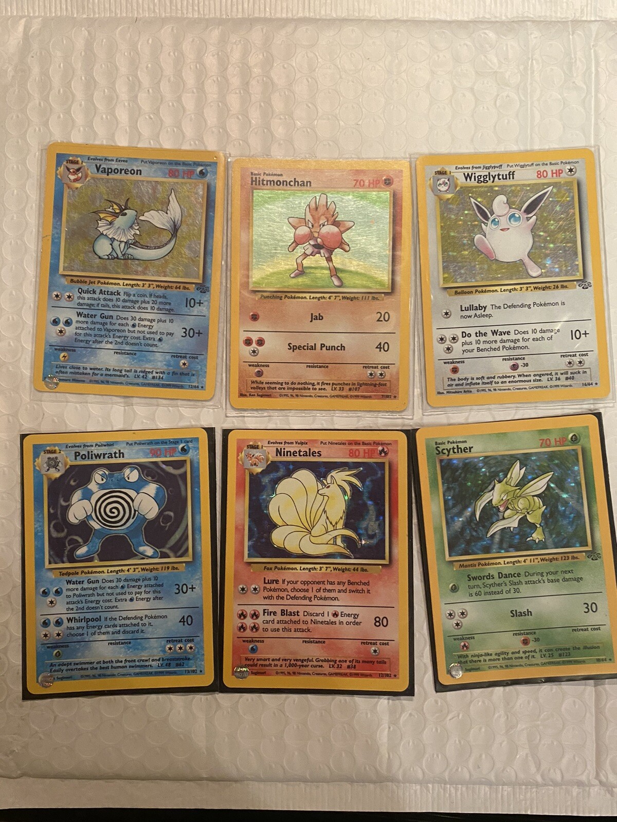 LOT OF 6 VINTAGE HOLOGRAPHIC POKEMON CARDS | eBay
