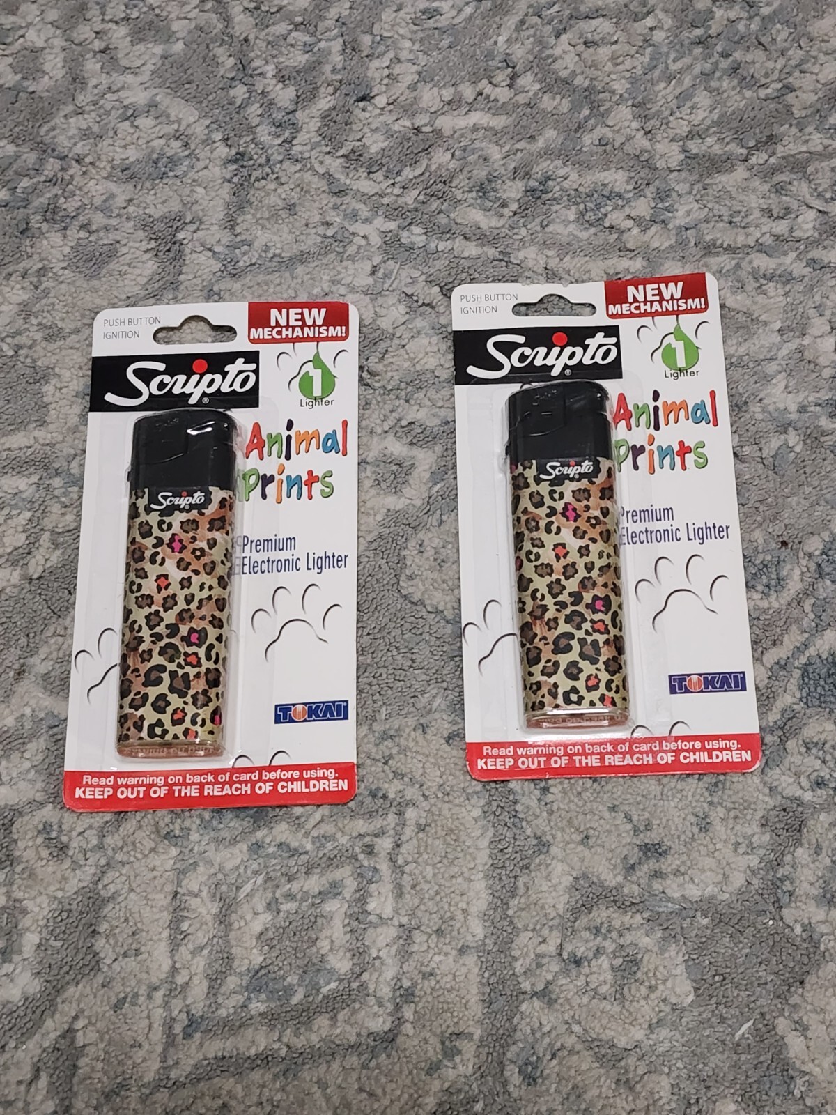 Animal Prints Push Button Ignition New 2 Pack