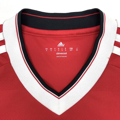 Adidas Manchester United Jersey Red AC1414 Mens Size S | eBay