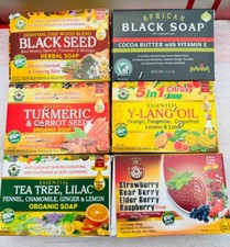 ORGANIC  100 NATURAL HERBAL SOAP Assorted Pack of 6 