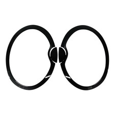 Fits MINI R53 Light Surround Covers Xenon 2001 2006 Gloss Black Cooper S JCW