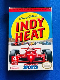 Danny Sullivan's Indy Heat NES Nintendo Box Manuale CIB Completo Inserti Promo