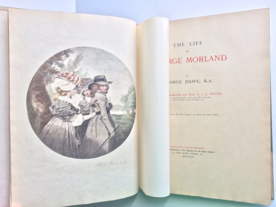 Antique George Morland Life 1904 Limited Edition Illustrated Folio Art History - Image 3 of 4