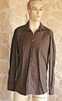 Chemise marron neuve taille S (2) Bande Originale étiquetée à 68€ (cm) - Photo 1/4