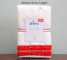 NEW Pottery Barn Kids Dr. Seuss THE GRINCH QUILT-ED STANDAND SHAM christmas max