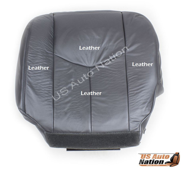 2004 2005 2006 GMC Sierra 1500 2500 Driver Bottom Leather Seat Cover
