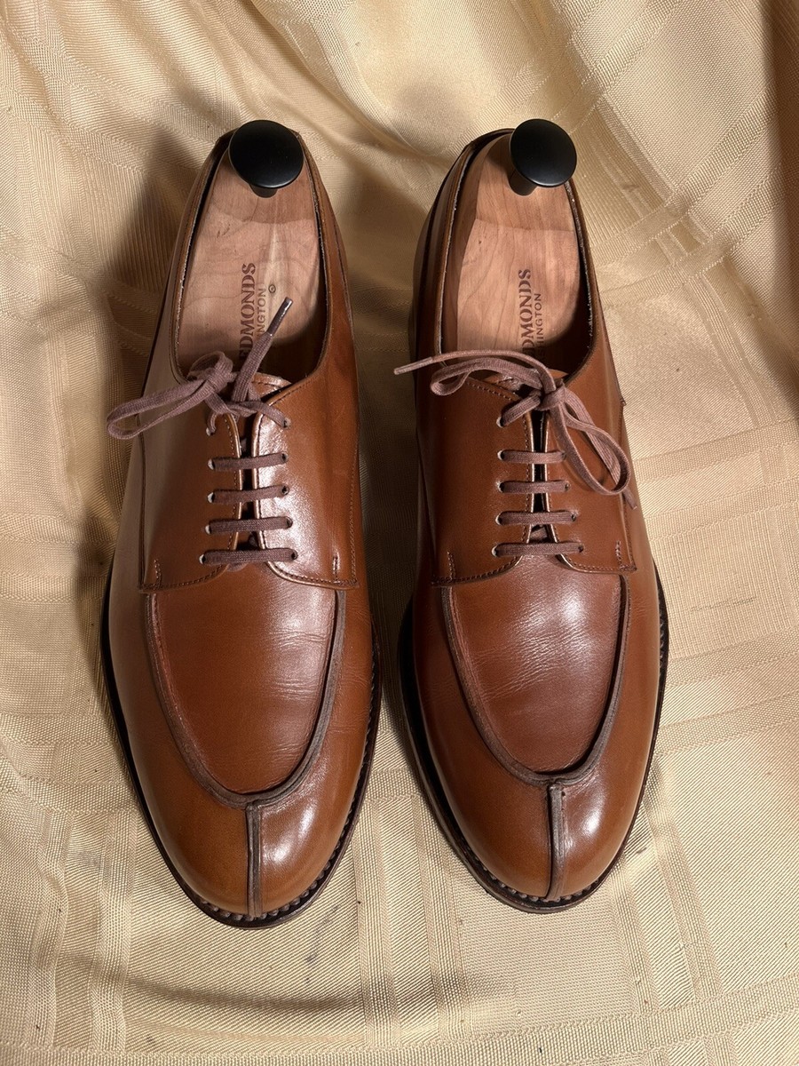 Joseph J. Fenestrier Tan Leather Split Toe Derby Sz US 7.5D  display picture 1