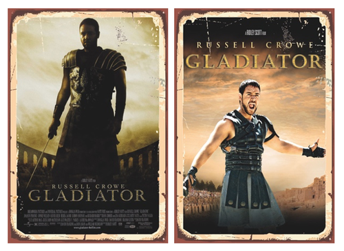 Gladiator Movie Film MDF Wall Poster Sign Plaque Vintage Retro Art Gift ...