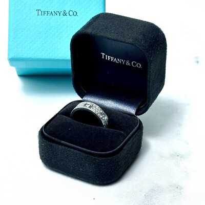 Tiffany Signature Engagement Black Velvet Ring Box