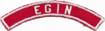 Egin Red and White RWS Community Strip Vintage Boy Scouts BSA