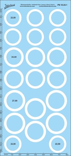 Décalcomanies Pneus Michelin échelle 1/24 - Feuille 170x120mm, Marque INTERDECAL, Neuf