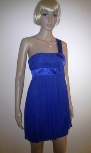 Robe MCGINN Audrey - Une épaule En Soie - Taille 8 - Violet - Neuve Sans étiquettes