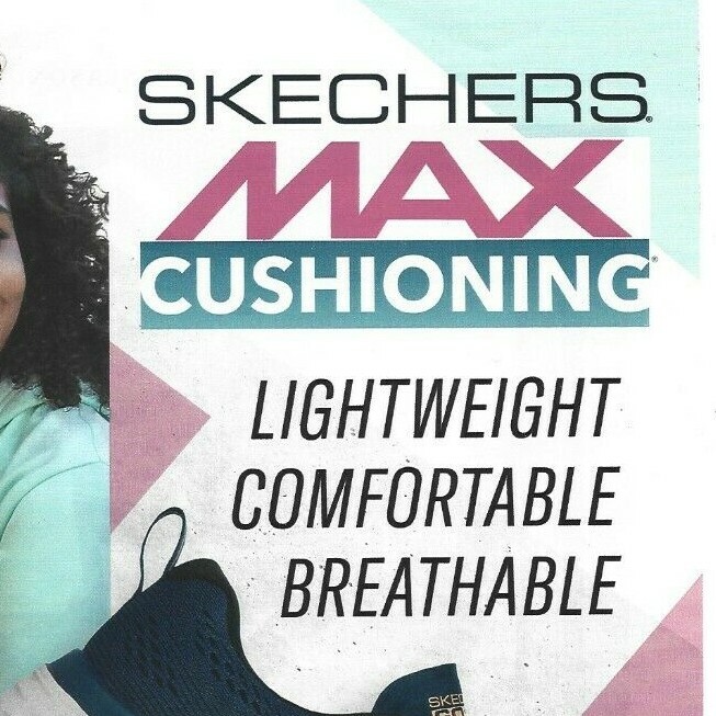 Skechers Max Cushioning Shoes Print Ad, Skechers Running Shoes Ad
