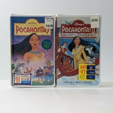 Vintage Disney Pocahontas 1  2 Sealed VHS Animated Kid's Collectible Movies