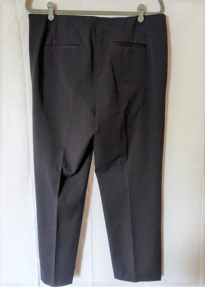 TALBOTS 14 Navy Blue Straight Leg Ankle Length Dress Pants eBay