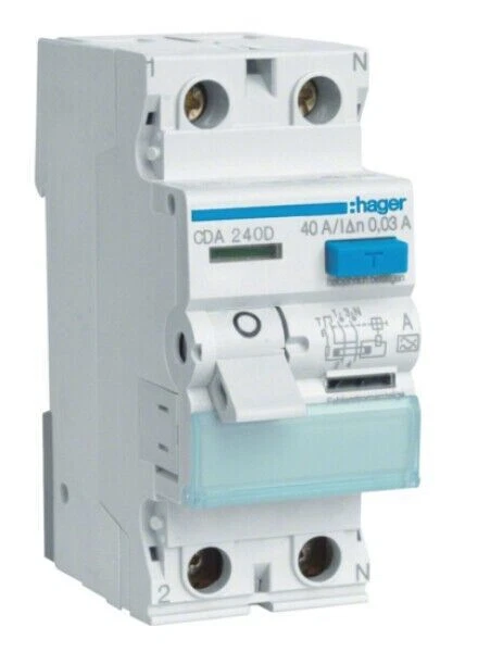 Hager Fehlerstromschutz 2 Fehlerstromschutz-Schalter (RCD)