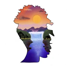 Peace Of Mind 8x10 Original digital art design printed onto canvas.