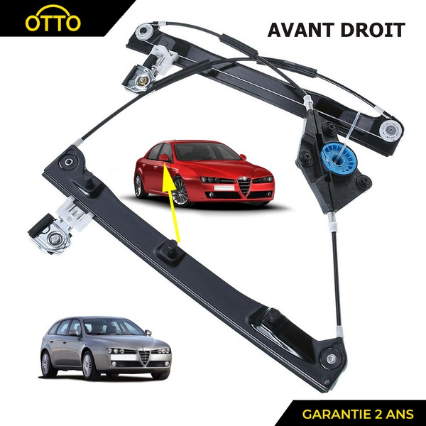 Alfa Romeo 159 Fensterhebermechanismus Vorne Rechts Beifahrer = 71740121 900883-image