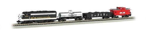 N Gauge - Bachmann Train Set Starter Set Norfolk Southern - 24025 New - Picture 2 of 2