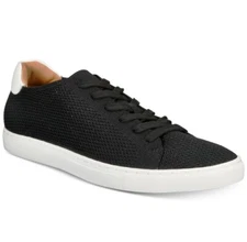 Bar III 258356 Mens Donnie Knit Lace-Up Sneakers Black Size 13 Medium