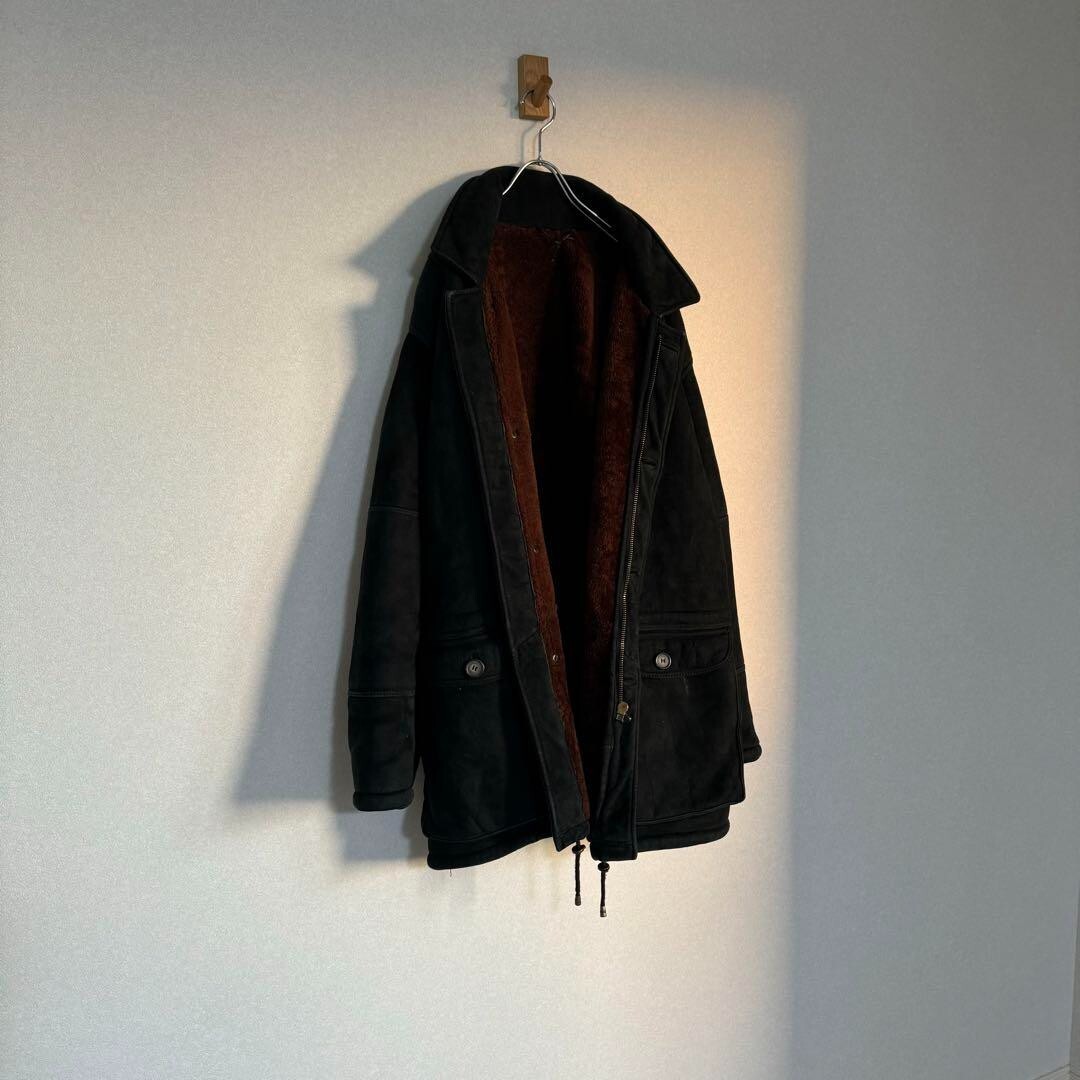 Giorgio Armani le collezioni Leather Shearling Coat Jacket