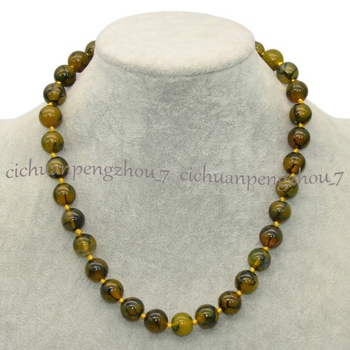 Natural 6/8/10/12/14mm Round Multicolor Gemstone Beaded Jewelry Necklace 18'' - Picture 68 of 221