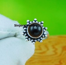 Black Onyx Gemstone 925 sterling silver handmade Gift Ring US size 5 to 10