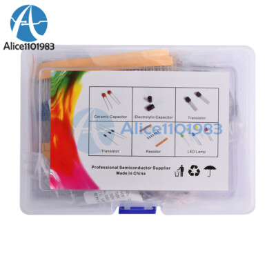 1390PCS 6 type Electronic Components Kit Resistor Capacitor Transistor ...