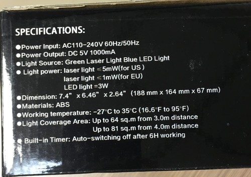 Kingtoys - Star Projection Lamp - Bild 4 von 4