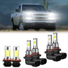 6x For Chevy Colorado 2004-2006 2007 2008 LED Headlight High Low Fog Light Bulbs