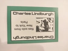 PERSPECTIVE Time Line Game CHARLES LINDBURGH 1992 card used History free ship