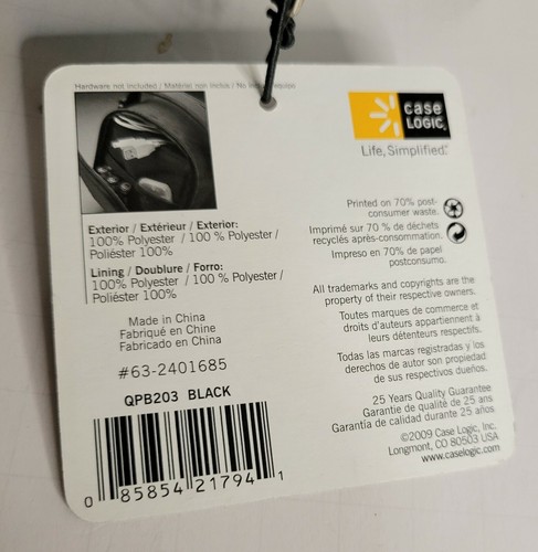 Case Logic Camera Video Carring Case 6”x5”x4” with Cross Body Shoulder Strap - Picture 8 of 10