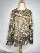 RealTree Long Sleeve Mens Base Layer Thermal RTEDGE Sz Large Scent Control