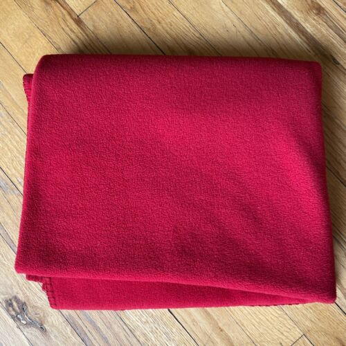 Extra Soft Warm Fleece Plush Throw Washable Blanket 46" x 58" Red Holiday - Picture 1 of 8