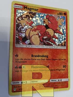Magmar  McDonald's Promo 3/12  2016  Promo Holo Foil  Deutsch  Good+