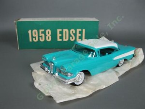 NOS-Vintage-1958-Ford-Edsel-Corsair-Dealer-Promo-Friction-Model-Car-2DR-Hardtop