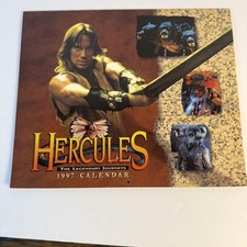 Vintage 1997 Hercules The Legendary Journeys Andrews McMeel Calendar TV Show