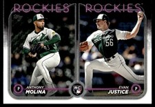 2024 Topps Update #US270 Evan Justice / Anthony Molina RC, RCOM Colorado Rockies