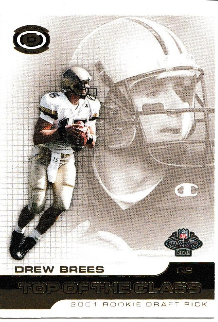 2001 Pacific Dynagon #3 Drew Brees Top of the Class