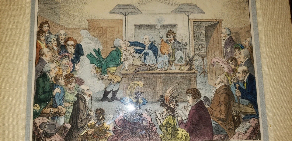 Grabado grabado a mano de James Gillray 1802 Foto 3 de 4