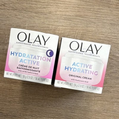 Olay Active Hydrating Hydration Active Day and Night Face Cream HA B3 (2 pack) 