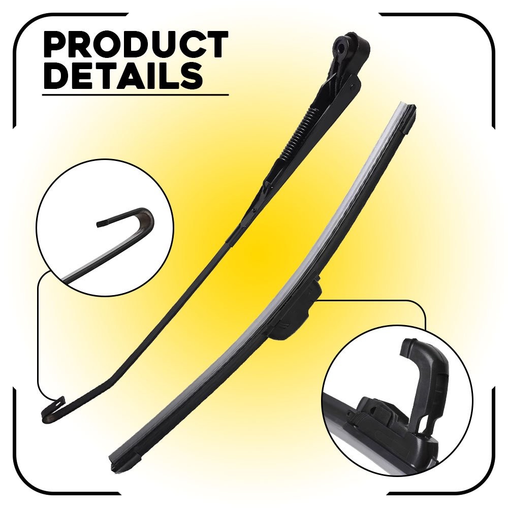 Windshield Electric Motor Wiper Kit + Wiper Switch Rocker For Polaris Ranger RZR thumbnail 7