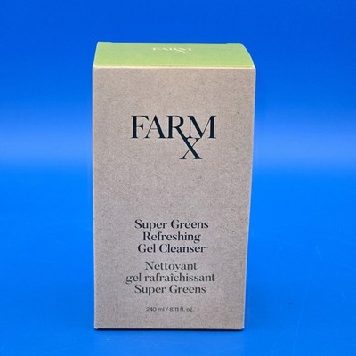 Avon FARM X SUPER GREENS REFRESHING GEL CLEANSER 8.11 fl oz NOS Boxed
